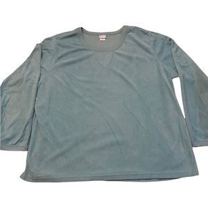 Comfort Corner Lightweight Sweater Blue Fleece Size XX